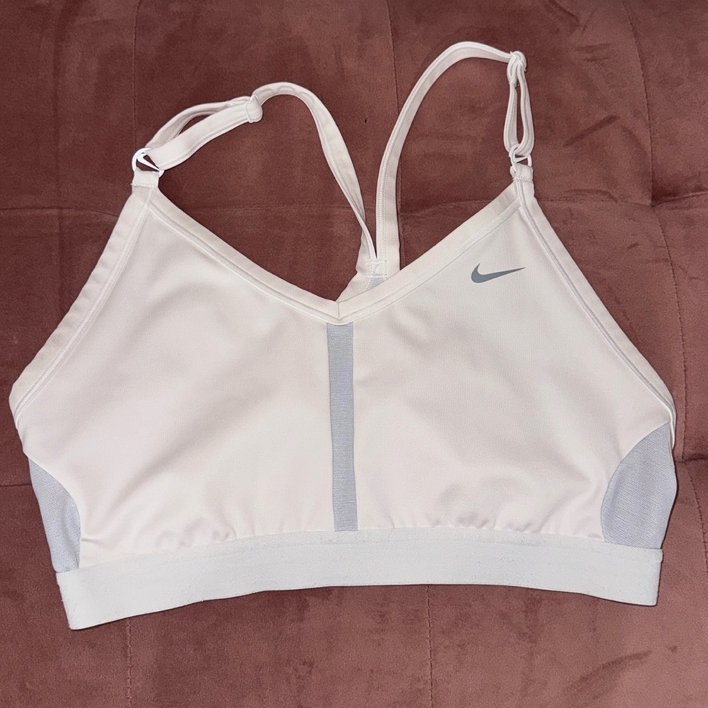 White Nike Sports Bra